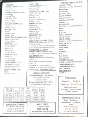 Menu photo 1 Hudsonville Winery Hudsonville, MI Menu photo 1 Hudsonville Winery Hudsonville, MI