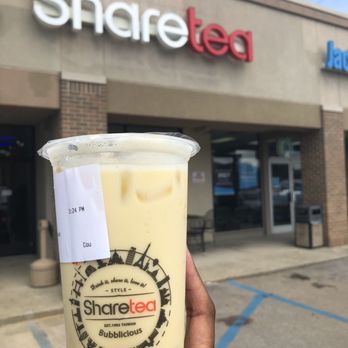 Sharetea - Outside view and the mango green milk tea - Bubble Tea Near Me - Louisville, Kentucky Sharetea - Outside view and the mango green milk tea - Bubble Tea Near Me - Louisville, Kentucky