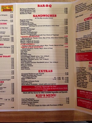 Menu photo 5 Hendrix Barbecue Spencer, NC Menu photo 5 Hendrix Barbecue Spencer, NC