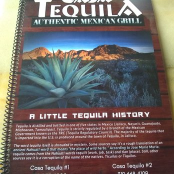 Casa Tequila Authentic Mexican Grill - New menus since last time we were here!!! - Mexican Near Me - Tiffin, Iowa
