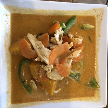 Champa Garden - Pumpkin Curry with chicken - Thai Near Me - Redding, California Champa Garden - Pumpkin Curry with chicken - Thai Near Me - Redding, California