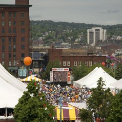 Grandma's Marathon - Entertainment tent area