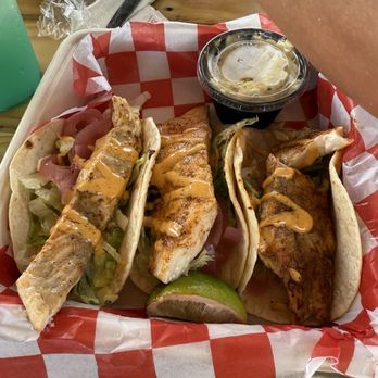 Tipsy Tarpon - Redfish tacos - Tiki Bars Near Me - Crystal River, Florida
