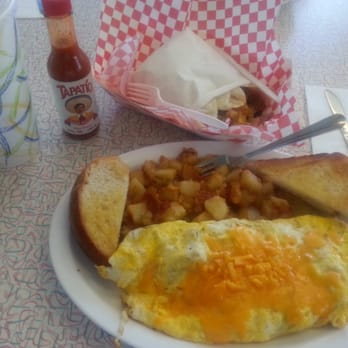 Beeps Fast Food - Hobo Breakfast burrito and HOBO omelet with potatoes and sourdough bread . - Fast Food Near Me - Van Nuys, California