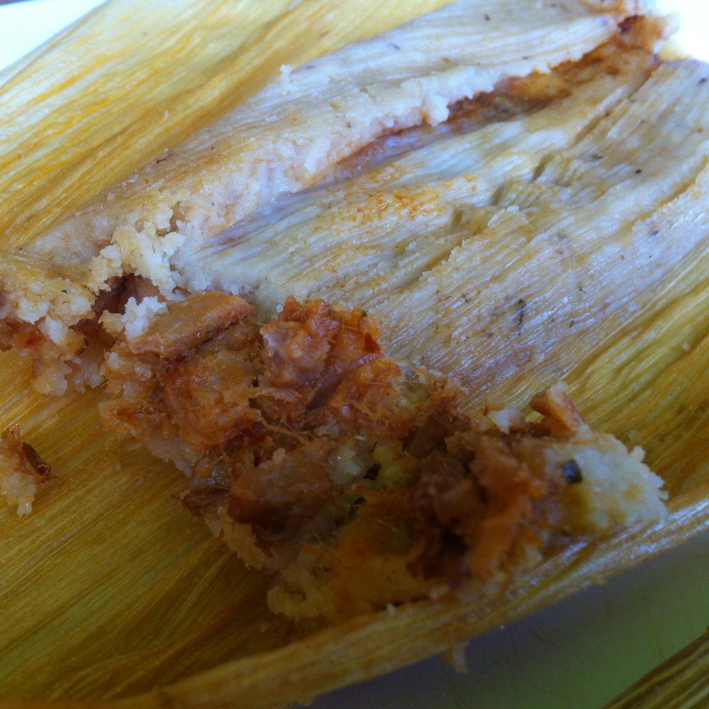 La Michoacana - Tamales -- after unwrapping. Thinner and longer than others we've tried, with a great balance of masa to filling. Delicious! - Ice Cream & Frozen Yogurt Near Me - Fort Wayne, Indiana La Michoacana - Tamales -- after unwrapping. Thinner and longer than others we've tried, with a great balance of masa to filling. Delicious! - Ice Cream & Frozen Yogurt Near Me - Fort Wayne, Indiana