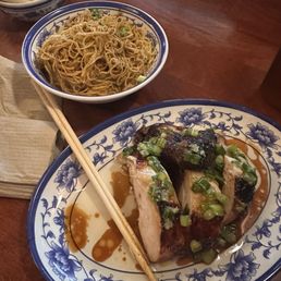 Five spice chicken and Dan Dan noodles