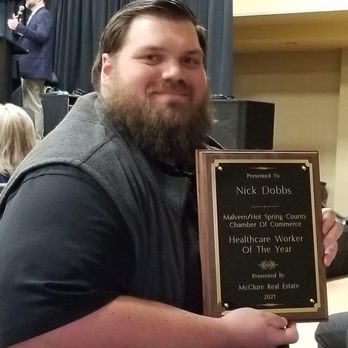 Malvern Physical Therapy - Nick Dobbs, physical therapist, Malvern/Hot Springs County Chamber of Commerce Health Care Worker of the Year - Physical Therapy Near Me - Malvern, Arkansas