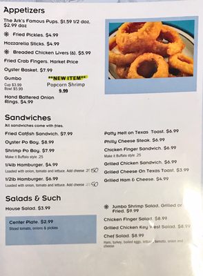 Menu photo 5 The Ark Riverside, AL