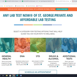 Any Lab Test Now St. George - Walk-Ins Welcome! No Doctor's Order Needed! Confidential!
