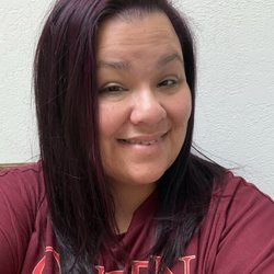 Hair No 1 - Short hair with purple highlights