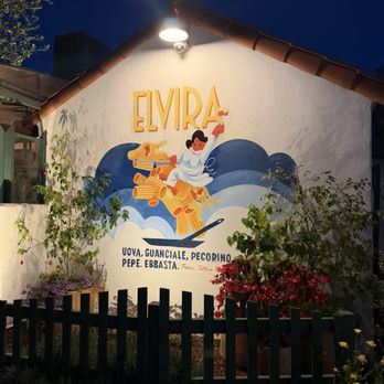 Elvira - Outside mural - Italian Near Me - San Diego, California