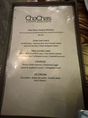 Menu photo 7 Cha Cha's Latin Kitchen Irvine, CA