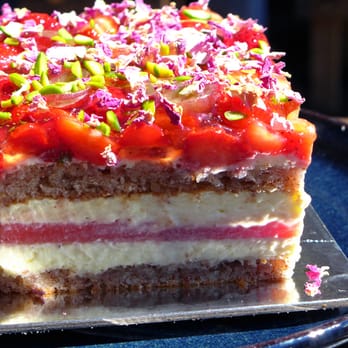 Black Star Pastry - STRAWBERRY WATERMELON CAKE with Rose Scented Cream - Bakeries Near Me - Newtown, NSW Black Star Pastry - STRAWBERRY WATERMELON CAKE with Rose Scented Cream - Bakeries Near Me - Newtown, NSW