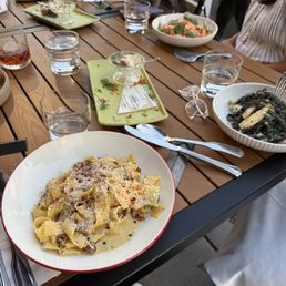 Pappardelle carbonara Pappardelle carbonara