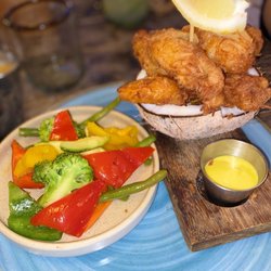 Hotel Colibri Beach - Coconut Shrimp - yummy! Large and filling.