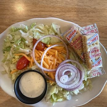 Rusty Spur Diner - Side salad was good - Steakhouses Near Me - Pulaski, Tennessee