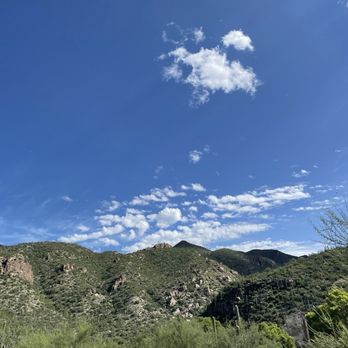 Sabino Canyon - Beautiful summer weather skies - Parks Near Me - Tucson, Arizona Sabino Canyon - Beautiful summer weather skies - Parks Near Me - Tucson, Arizona