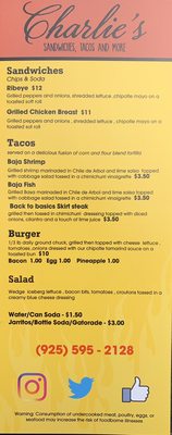 Menu photo 4 Charlies Food Trailer Concord , CA Menu photo 4 Charlies Food Trailer Concord , CA