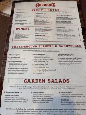 Menu photo 8 Calhoun's Gatlinburg, TN Menu photo 8 Calhoun's Gatlinburg, TN