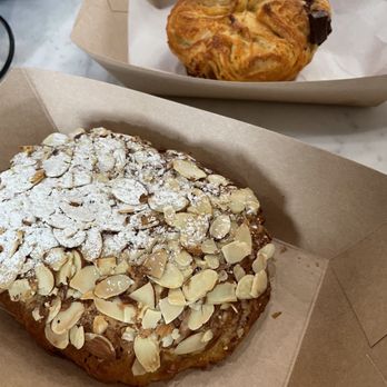 Village Baking Co - Almond Croissant Chocolate Kouign Amann - Bakeries Near Me - Dallas, Texas Village Baking Co - Almond Croissant Chocolate Kouign Amann - Bakeries Near Me - Dallas, Texas