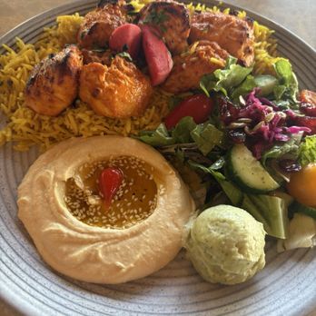 Almaya - Chicken Kabab Plate. Look how beautiful the plating is!!! - Mexican Near Me - Los Angeles, California Almaya - Chicken Kabab Plate. Look how beautiful the plating is!!! - Mexican Near Me - Los Angeles, California
