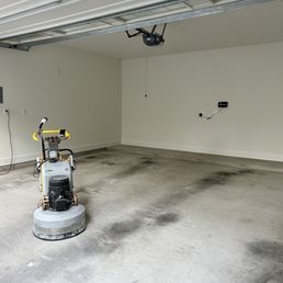 oncrete floor being cleaned oncrete floor being cleaned
