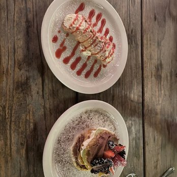 Osteria Fasulo - Cannoli and Fried Pasta with Chocolate Mousse - Italian Near Me - Davis, California