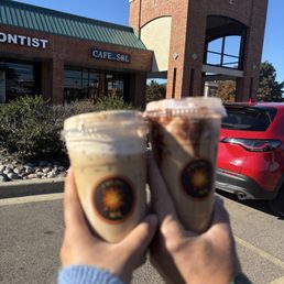 Horchata latte and Duvaline latte