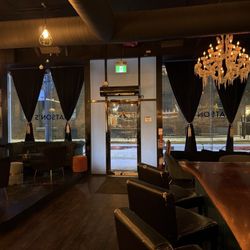 Quiet evening meetup on a snowy Boxing Day