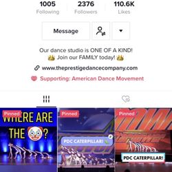 Prestige Dance - They have over 100k likes on tiktok! Wow! #PDC