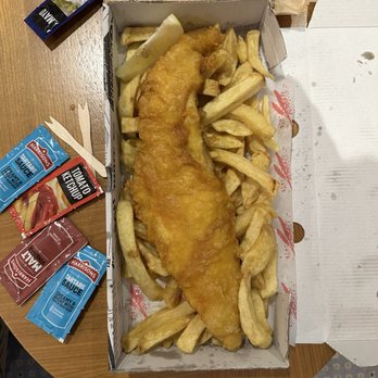 Sussex Fish Bar - Large cod and chips - Seafood Near Me - London, XGL Sussex Fish Bar - Large cod and chips - Seafood Near Me - London, XGL