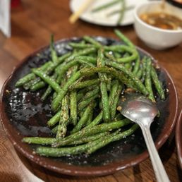 Garlic string beans Garlic string beans
