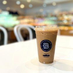 Paris Baguette - Iced Milk Coffee (large) - coffee is already pre-made.  It's very sweet... sorry, but I no laiii