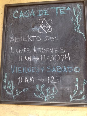 Menu photo 4 El Hoyo Casa de Té Mérida, YUC