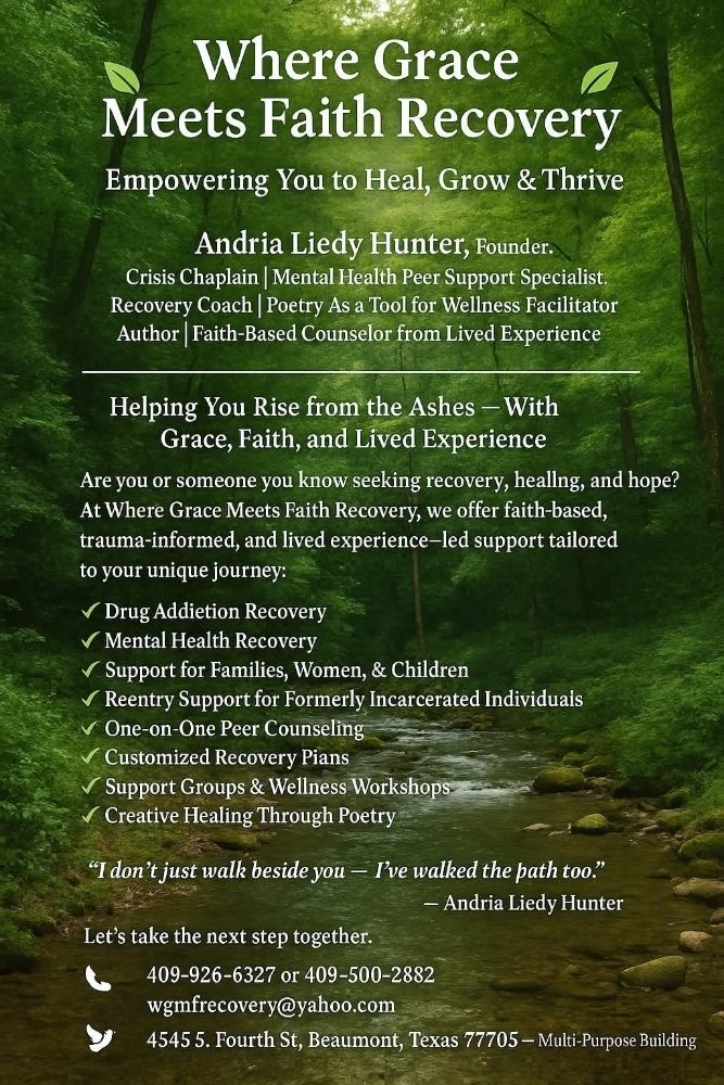 Where Grace Meets Faith Recovery - grief counselor in Beaumont, TX