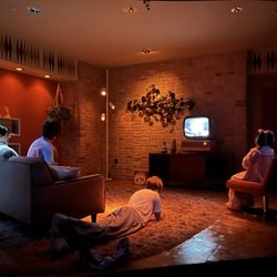 Spaceship Earth - My favorite part-the Moon landing, 1969-with actual Walter Cronkite clips on the vintage tv. January 2025