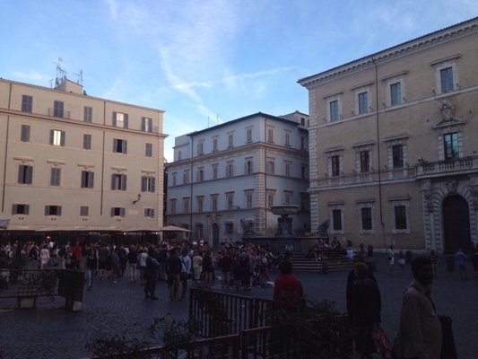 Piazza di Santa Maria in Trastevere by null