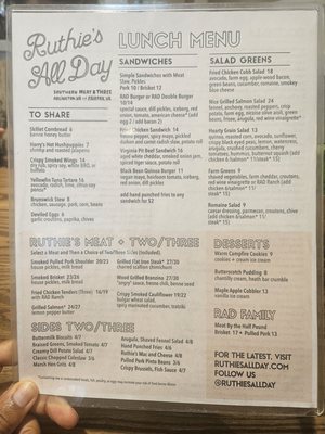 Menu photo 1 Ruthie's All-Day Fairfax, VA Menu photo 1 Ruthie's All-Day Fairfax, VA