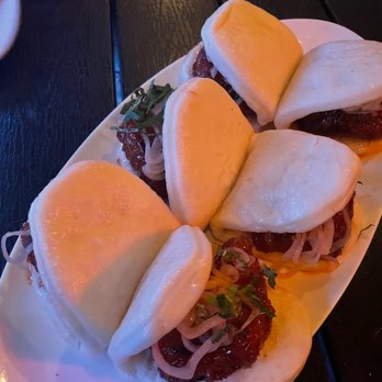 Sampan - Happy Hour Pork Bao Bun (2 pcs per order) - Asian Fusion Near Me - Philadelphia, Pennsylvania Sampan - Happy Hour Pork Bao Bun (2 pcs per order) - Asian Fusion Near Me - Philadelphia, Pennsylvania