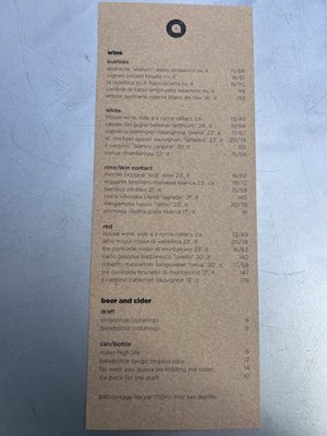 Menu photo 8 Side A San Francisco, CA Menu photo 8 Side A San Francisco, CA