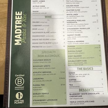 MadTree Parks & Rec - Drinks menu - Beer Bar Near Me - Blue Ash, Ohio MadTree Parks & Rec - Drinks menu - Beer Bar Near Me - Blue Ash, Ohio
