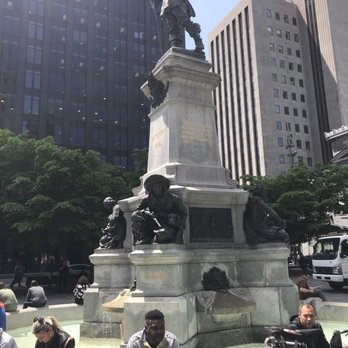 Place d'Armes - Statue in memory of Paul Chomedey de Maisonneuve, founder of Montréal... - Landmarks & Historical Buildings Near Me - Montreal, Quebec Place d'Armes - Statue in memory of Paul Chomedey de Maisonneuve, founder of Montréal... - Landmarks & Historical Buildings Near Me - Montreal, Quebec