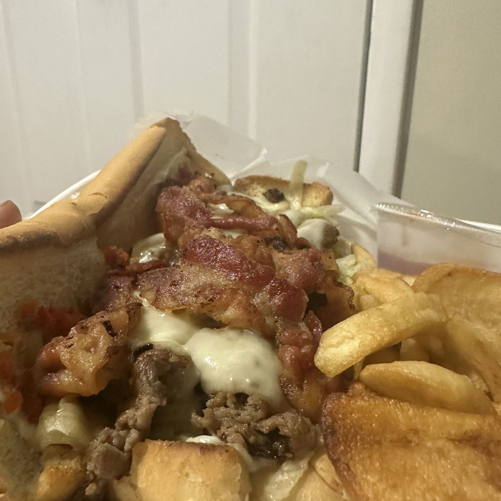 Bear Brick Oven Pizza - Cheese steak sub with fries - Pizza Near Me - Silver Spring, Maryland