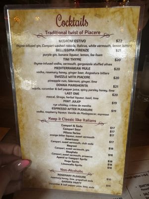 Menu photo 4 Piacere New York, NY Menu photo 4 Piacere New York, NY