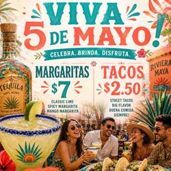 Riviera Maya Taco & Tequila Bar - Cinco de mayo specials!!