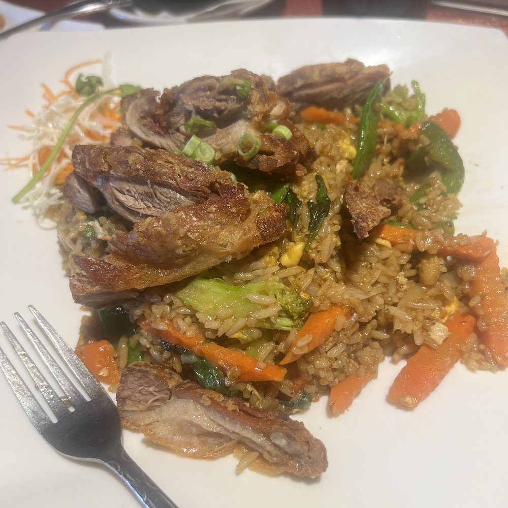 Basil Duck fried rice Basil Duck fried rice