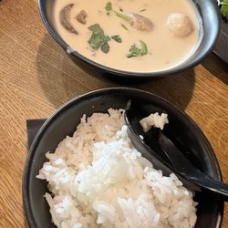 Thai Thai Sopot - Tom Kah soup w/ side of white rice