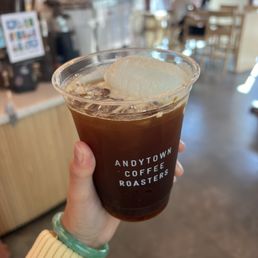 Iced Americano (with a hat on top)