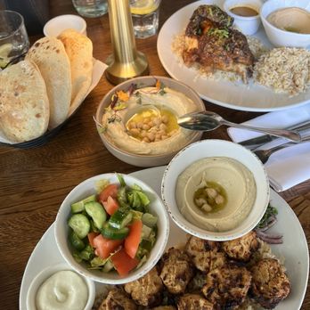 Ammatoli - Grilled Kebab Plate Spicy Garlic Lemon Chicken - Mediterranean Near Me - Long Beach, California