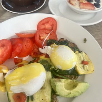 Shorehouse Kitchen - Eggs Benedict with a fresh twist: instead of ham or Canadian Bacon, Grilled Veggies. Terrific. - Breakfast & Brunch Near Me - Carlsbad, California Shorehouse Kitchen - Eggs Benedict with a fresh twist: instead of ham or Canadian Bacon, Grilled Veggies. Terrific. - Breakfast & Brunch Near Me - Carlsbad, California
